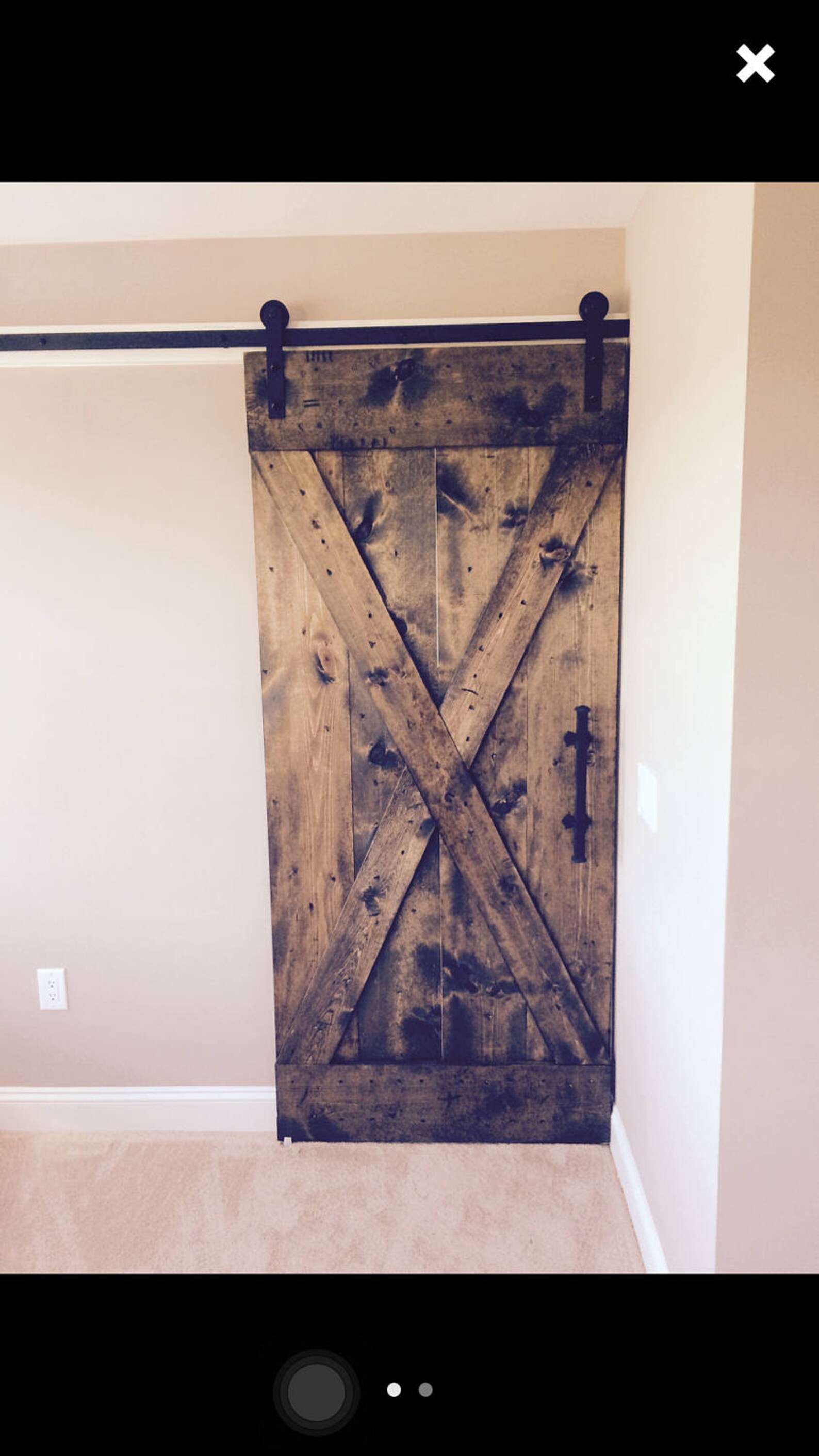 X Brace Barn Doors customize to your size Etsy