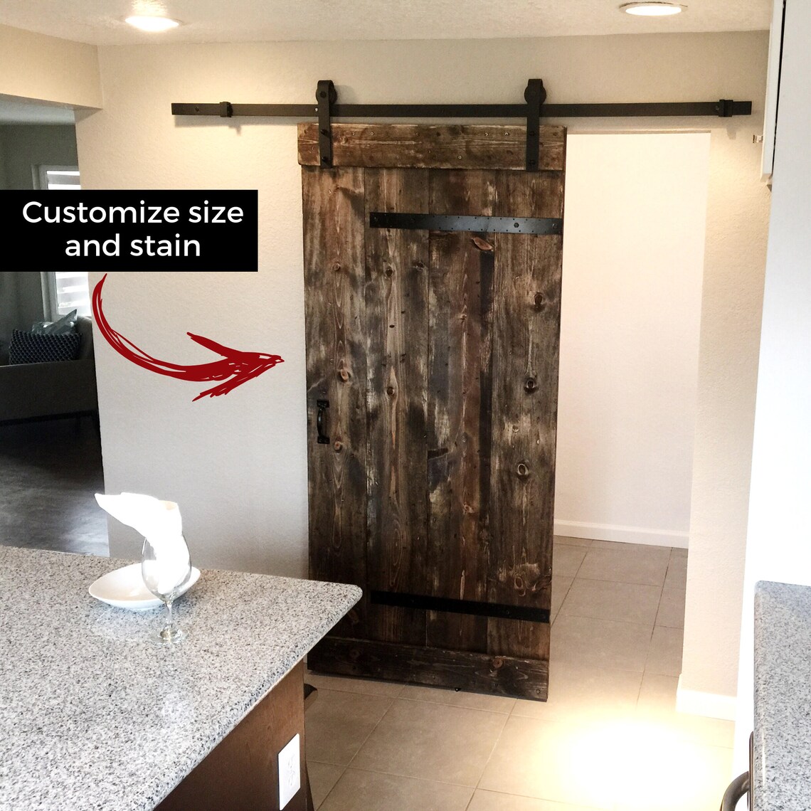 Industrial Sliding Barn Doors customize your size Etsy Italia