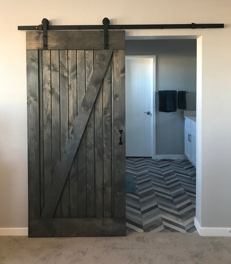 Barn Door Header Hanging Hardware ALL INCLUSIVE Etsy