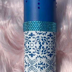 Rhinestone enhanced 20 ounce tumbler