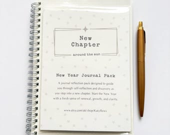 Handmade Journal Prompt Pack, New Year Intention Setting