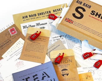 AIR RAID SHELTER - eco friendly vintage escape room game