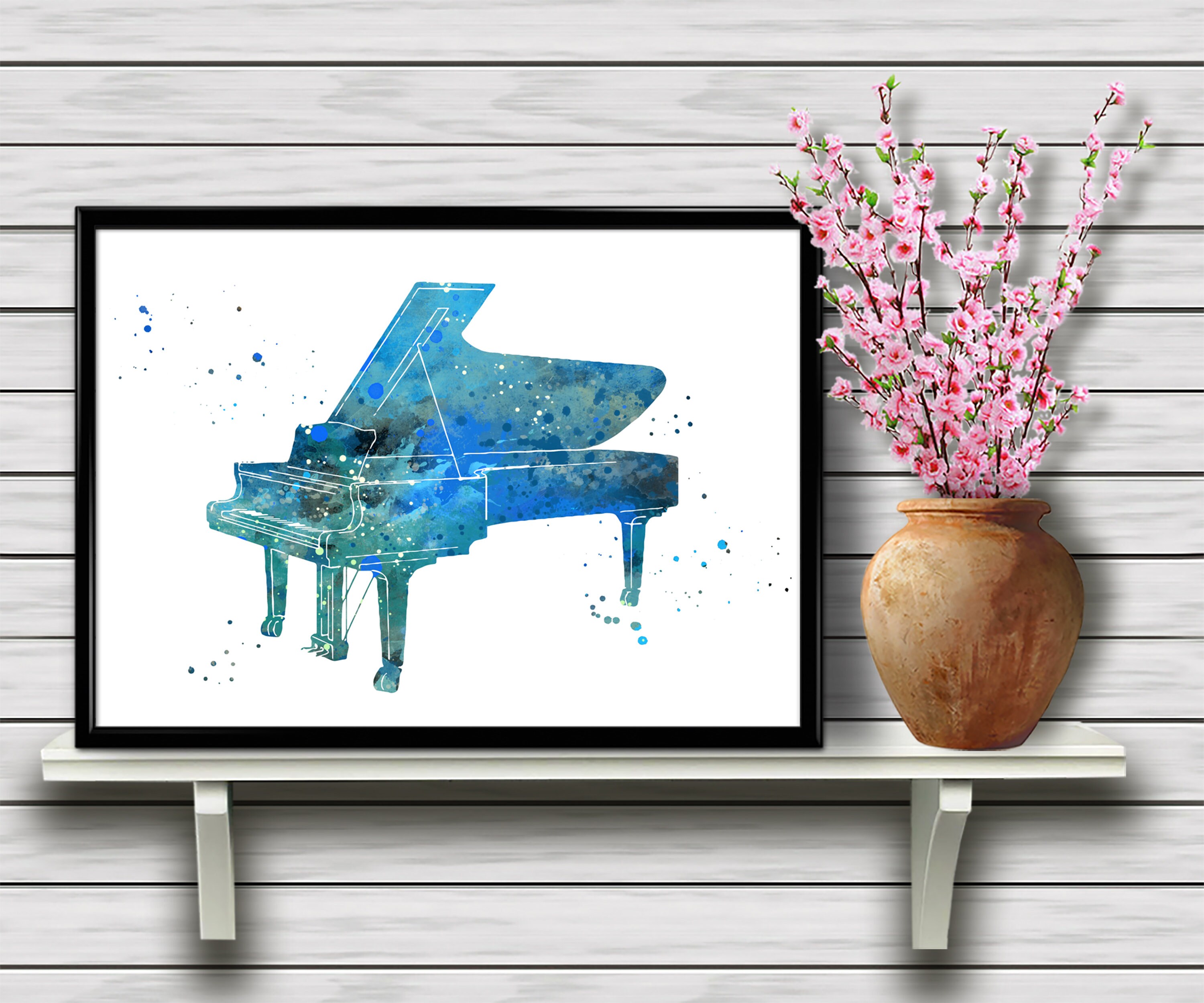 Piano Stringed Percussion Musical Instrument Musician Poster - Etsy Polska