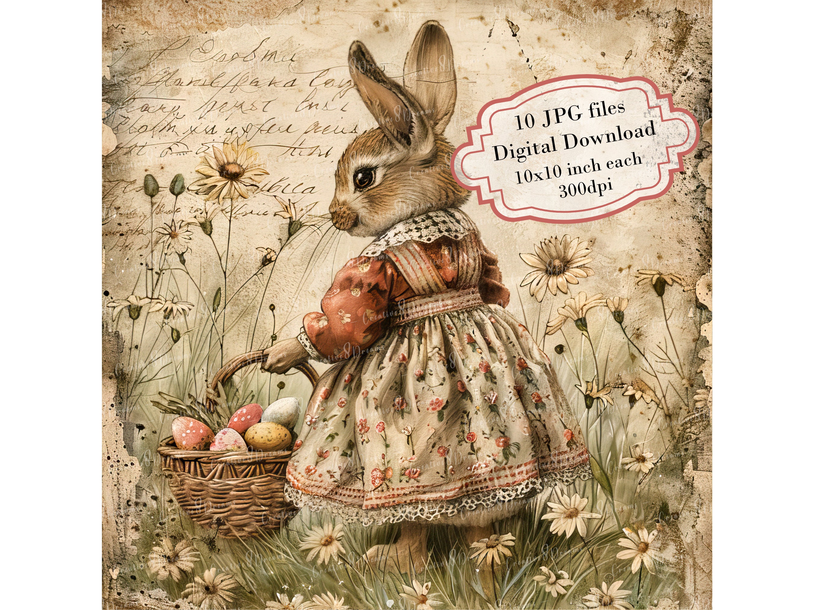 ヴィンテージ　イースターバニー ヴィンテージイースターバニー - Etsy 日本