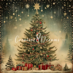 Gealtertes Vintages Weihnachtspapier Clipart Bundle- 10 Hochwertiges Aquarell JPGs- Winter Feiertage, Journaling, Scrapbooking, Digital Download