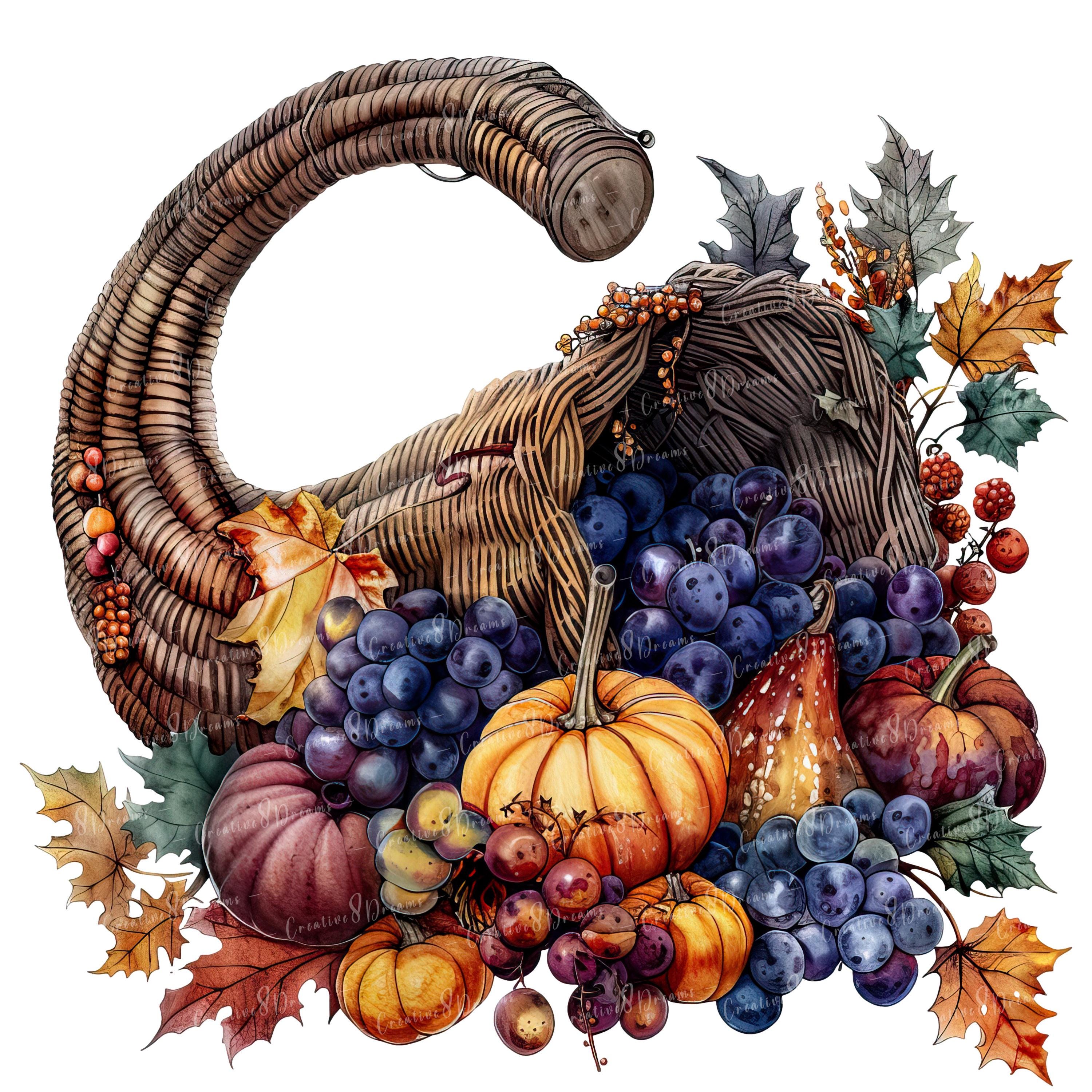 Ping Cornucopia Cornucopia PNG Clipart Bundle- Digital Download - Etsy
