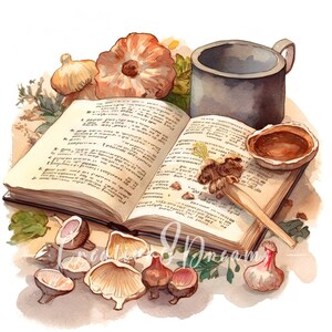 Grandma's Soup Cookbook Clipart Bundle 10 High Quality - Etsy