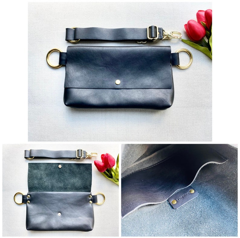 Inside travel clutch sample views