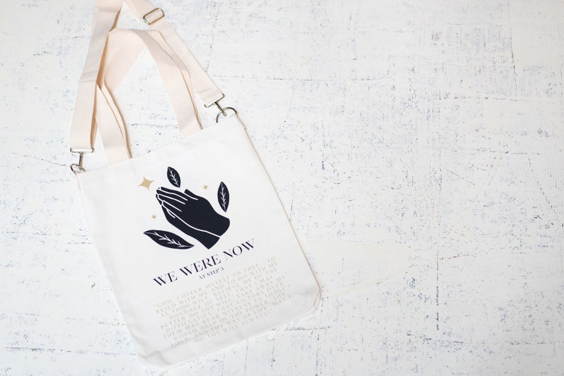 3rd Step Prayer Bag. Recovery Shoulder Tote. Canvas Crossbody. Etsy