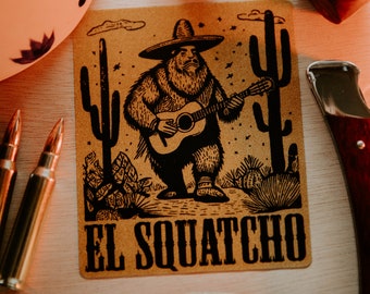 El Squatcho Mexican Bigfoot Premium Sticker