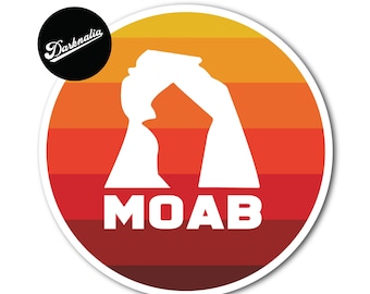 Moab Utah Mountain Arch Adventure Sticker - 3 inch - Waterproof - V4