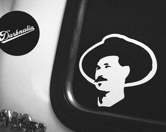 Darknalia - Doc Holiday Tombstone Car Window Decal Vinyl Sticker - 5" x 4"