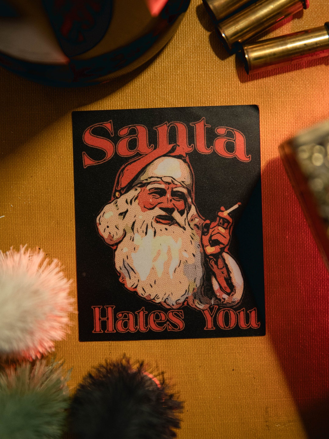 Santa Hates You Sticker - Etsy
