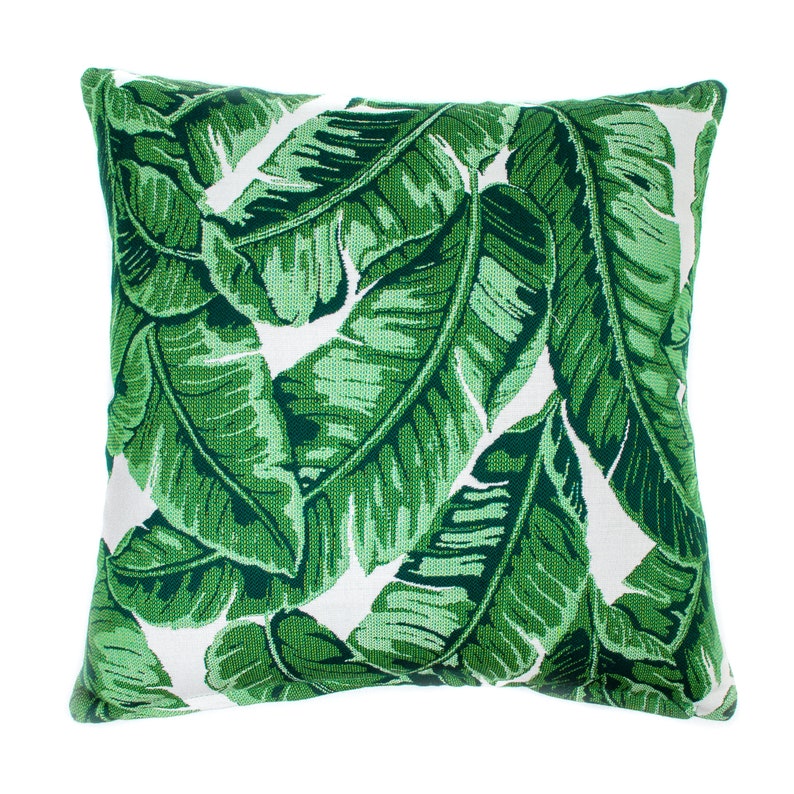 Sunbrella Indoor/outdoor Banana Leaf Pillow Cover | Etsy