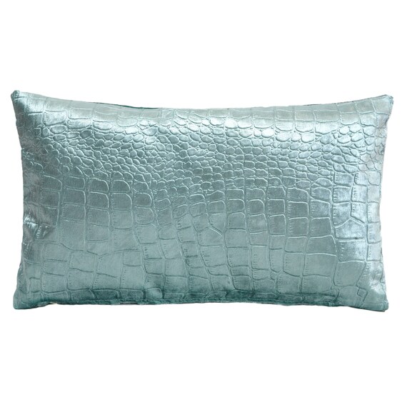 Duck Egg Blue Velvet Lumbar Pillow Cover 12 X20 Pillow Cover Etsy