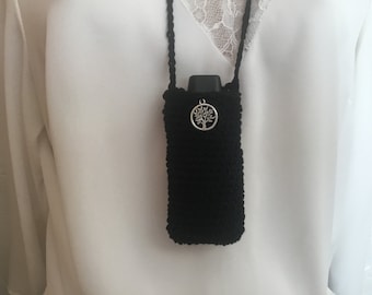 Étui e cigarette modèle large /étui vapoteuse électronique noir crocheté main