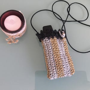 Étui e cigarette électronique «  so chic » étui vapoteuse cube lamé doré /argent  strass .Fait main