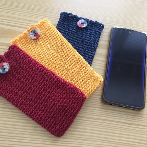 Étui téléphone / pochette téléphone / housse smartphone crocheté en coton/ fait main