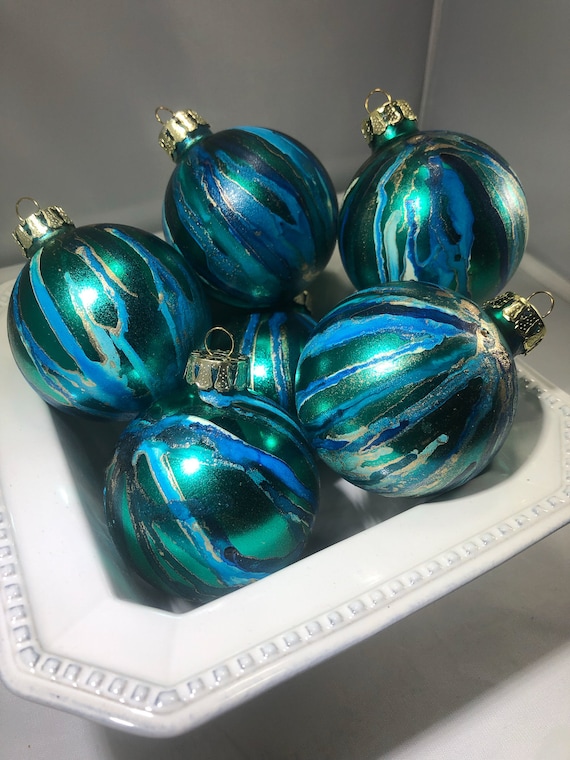 Peacock theme Christmas ornaments - collectibles - by owner - sale