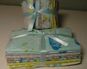 Floral Fabric Half Roll 20 Strips and Matching 5 Piece Fat Quarter Bundle, Ready to Ship
