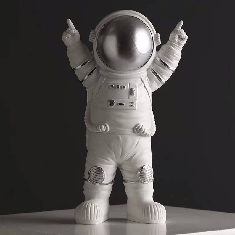Astronaut Space Man Toy Figure Resin Statue Set of 3 Space Etsy