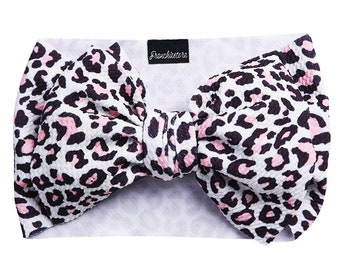 Frenchiestore dierenhoofdstrik | Roze luipaard