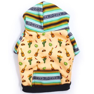 Frenchiestore Organic Dog hoodie | Livin' La Vida Frenchie image 2