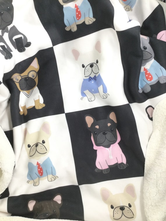 Bulldog hotsell fleece blanket