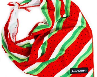 Frenchiestore Dog Cooling Bandana | Watermelon Seeds