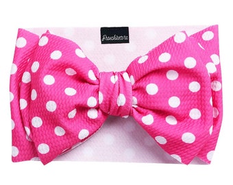 Frenchiestore huisdier hoofd boog | Roze stippen