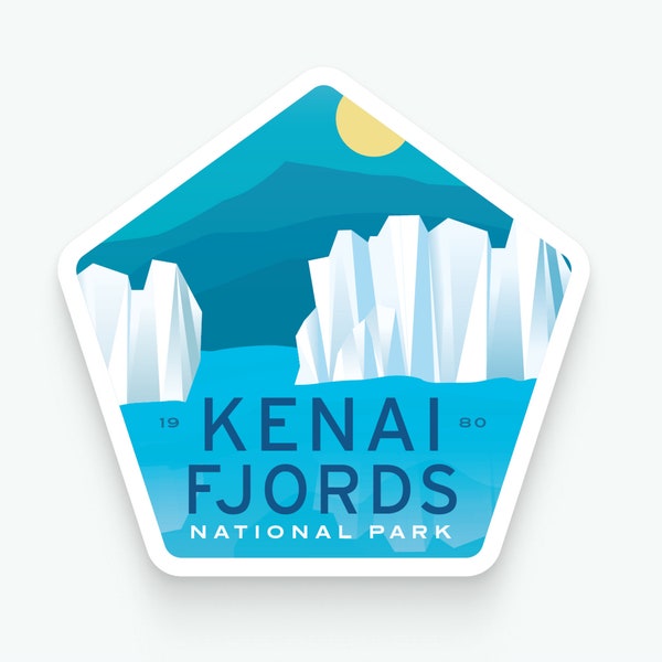 Kenai Fjords National Park - Vinyl Sticker