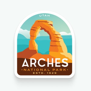 Parque Nacional Arches - Adhesivo de vinilo