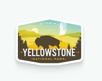 Yellowstone National Park - Vinyl Sticker