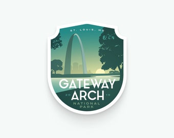 Gateway Arch National Park - Vinyl Sticker