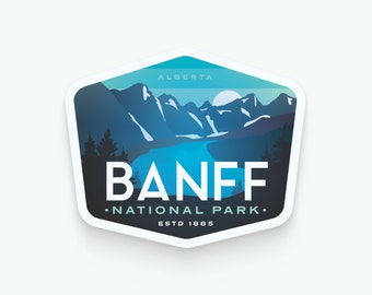 Banff National Park - Canada Series - Vinyl Sticker