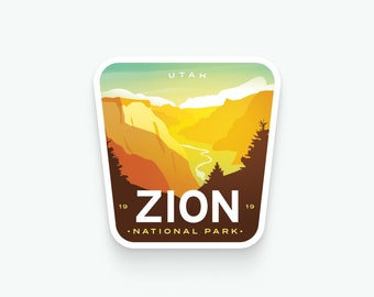 Zion National Park - Vinyl Sticker