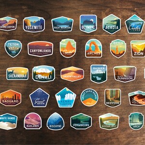 3 Pack of National Park Stickers Mix & Match image 2