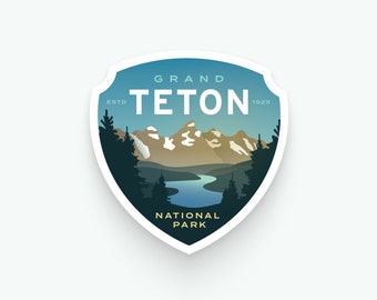 Parque Nacional Grand Teton - Adesivo de vinil