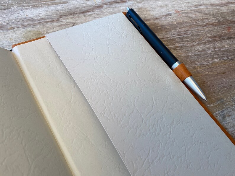 2025 Planner, Leather and Gold or Silver Paper, Hard Cover, Weekly