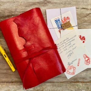 Künstler & Schriftsteller Leder Skizzenbuch, handgemachtes Buch, 90gsm glattes Papier für Füllfederhalter, Kalligraphie und Zeichnung, Notizbuch mit leeren Seiten