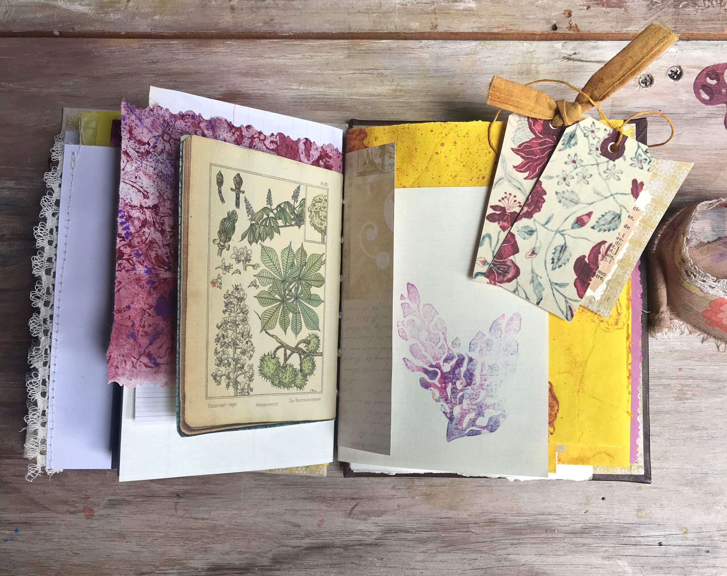 Junk Journal For Sale Handmade Junk Journals Old Fabric Art Etsy
