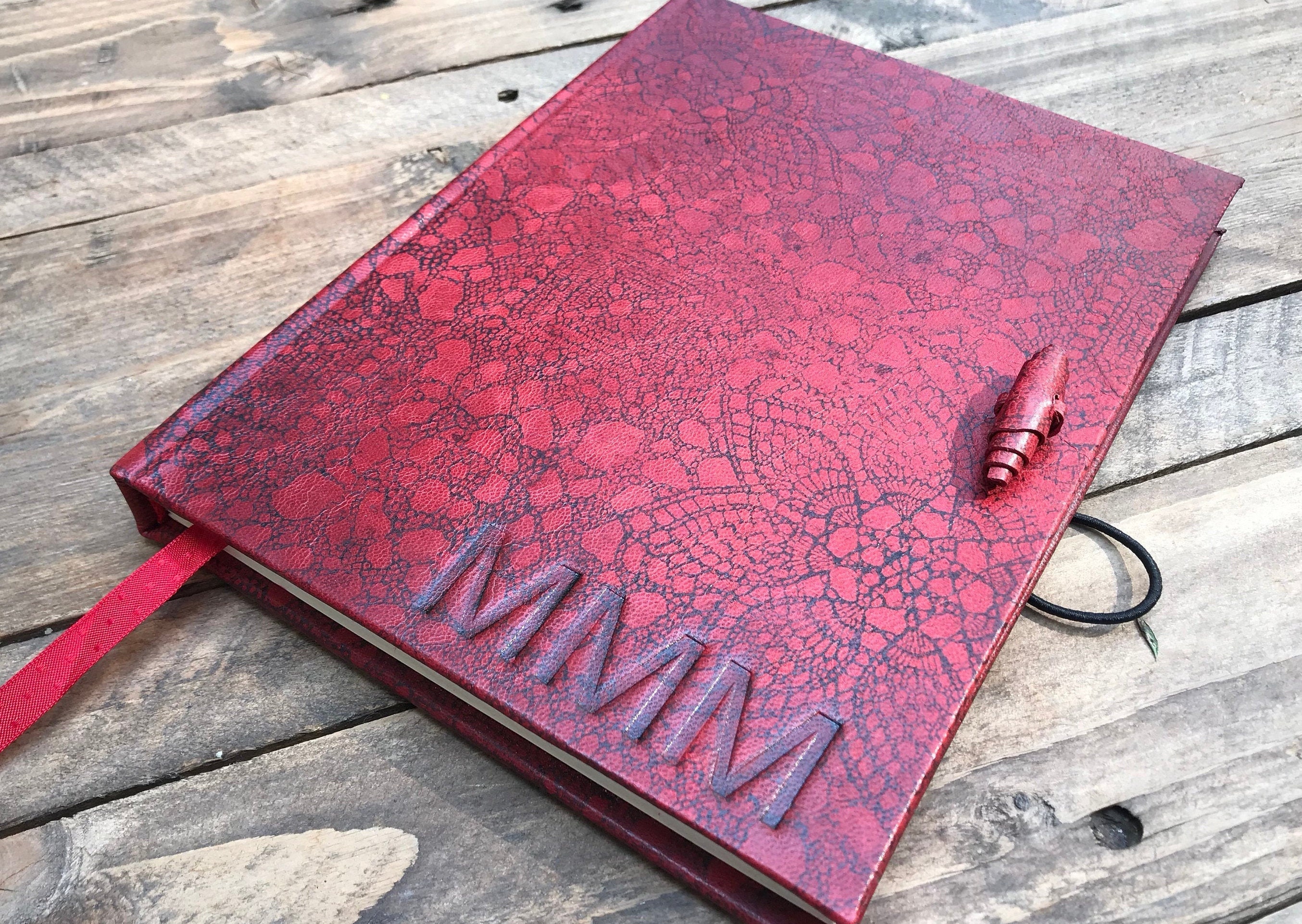 SCRAPBOOK JOURNAL - FULL-LEATHER BOUND 
