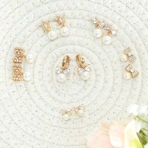Bow Earrings with Pearl Gold Plated Drop Dangly Earrings Ribbon Earrings K-Drama Jewelry Perla Aretes  Gift for her Labor's Day