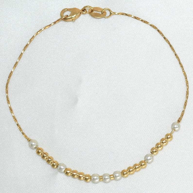 Dainty Gold Filled Paperclip Chain Bracelet Waterproof Gold Chain
