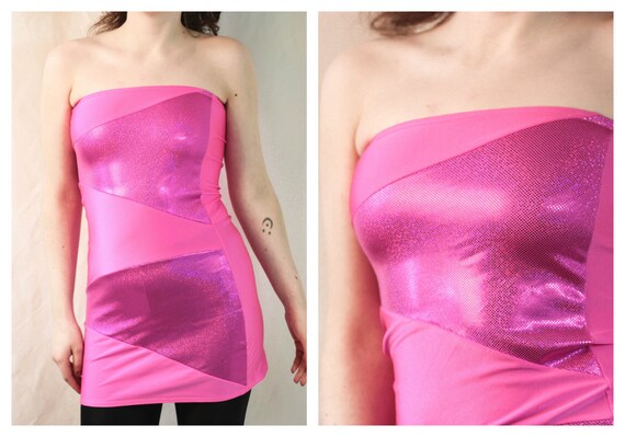 hot pink spandex dress