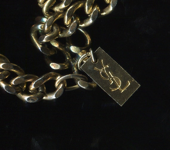 Vintage YSL gold chain belt coin belt etruscan reviva… Gem