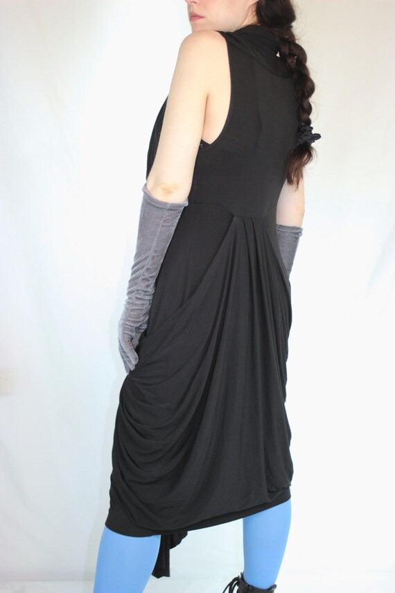 MARIAGRAZIA PANIZZI Dress Y2k Whimsigoth Modal Jersey Stretch 