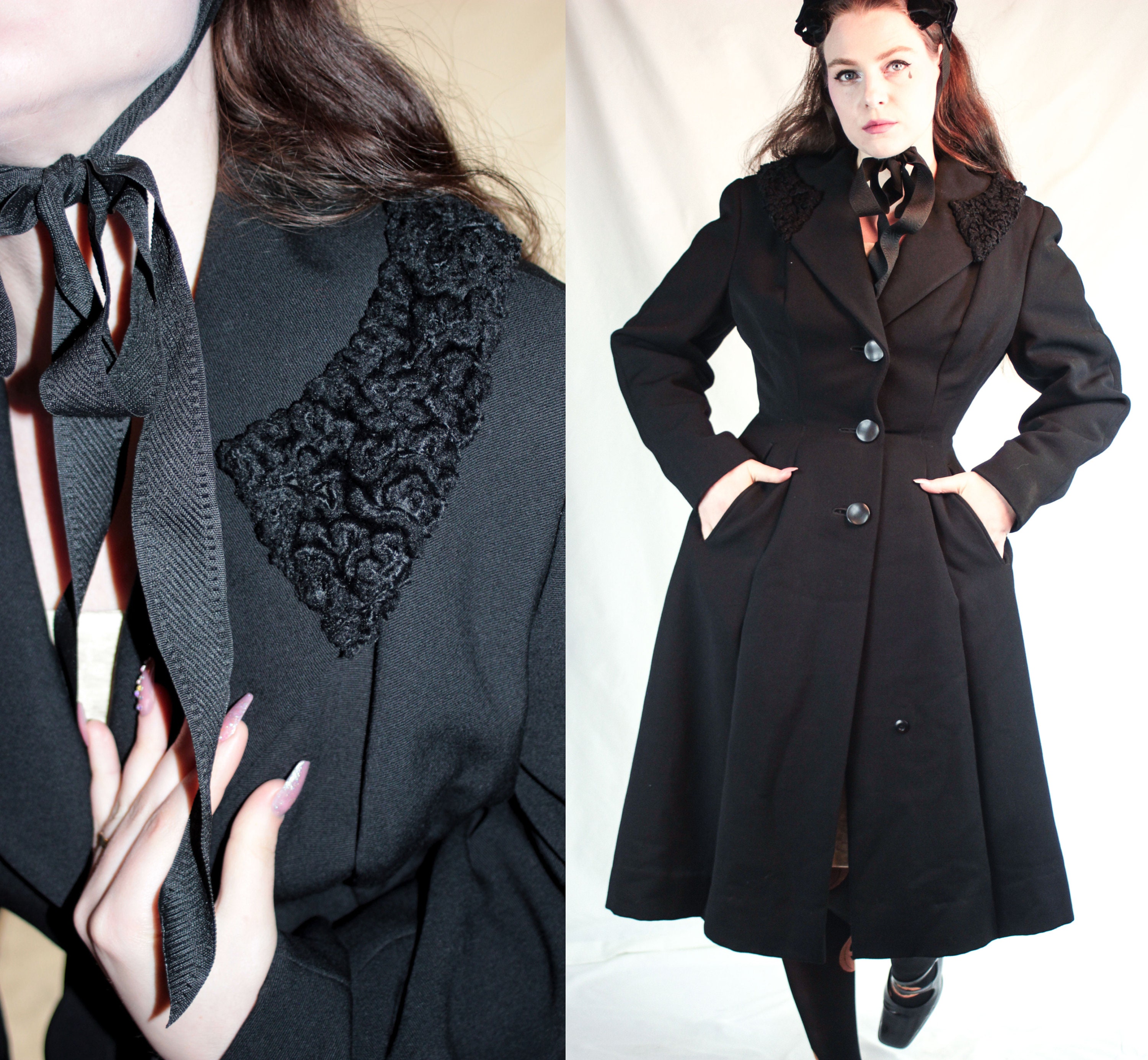 princess coat black