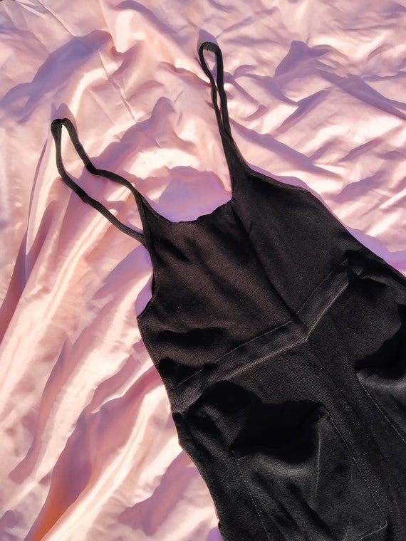 SONIA RYKIEL knit jumpsuit  black palazzo cotton … - image 7