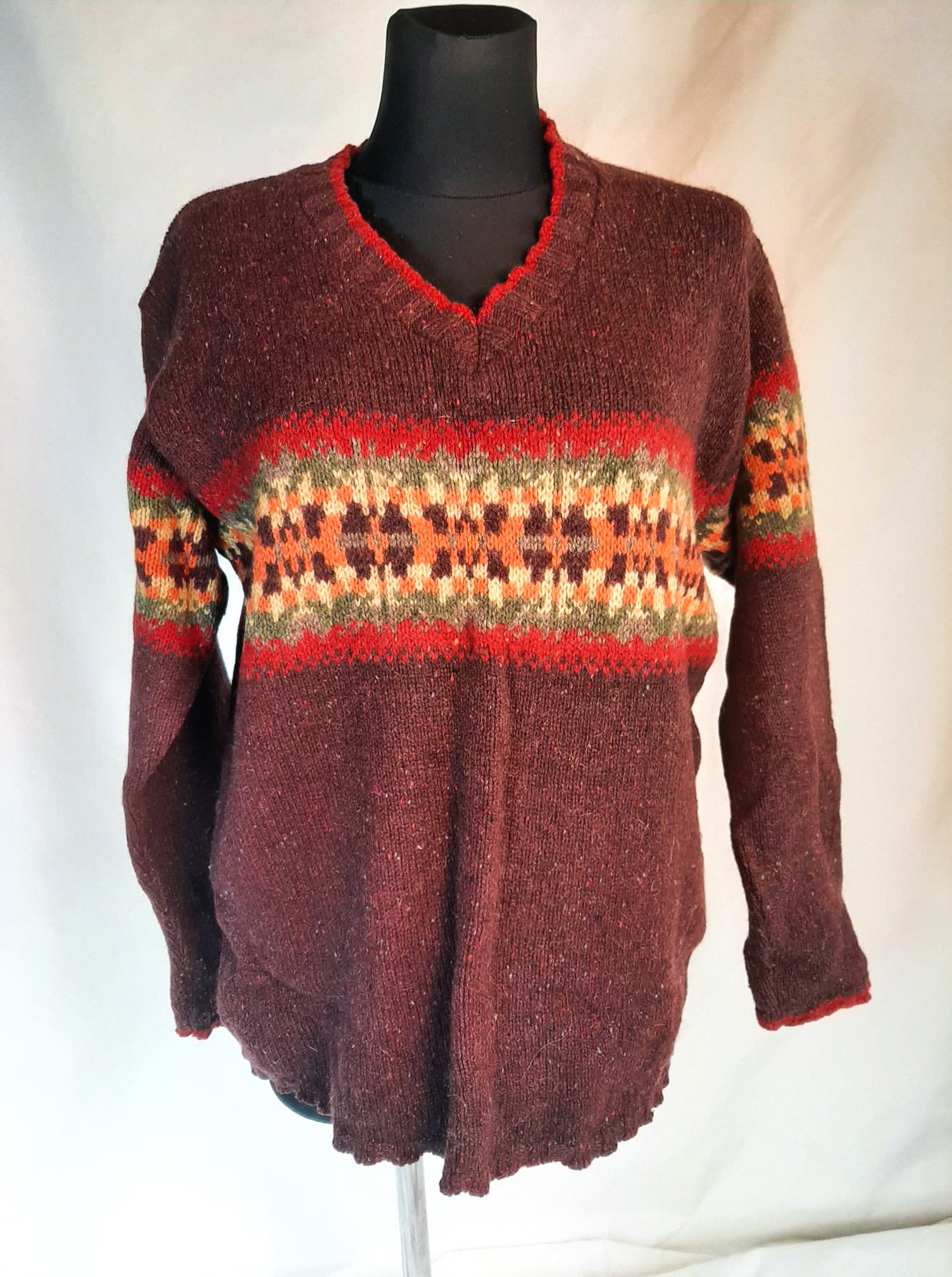 Vintage Wool Sweater Eddie Bauer Size M Womens, Burgundy Vintage Wool Sweater Eddie Bauer Size M Womens, Burgundy